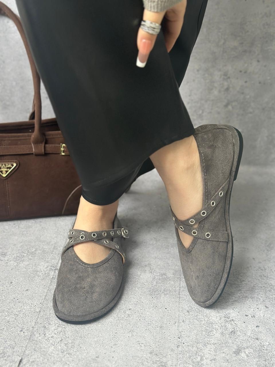 ,женская ,балетки замшевые,балетки женские,коричневые балетки