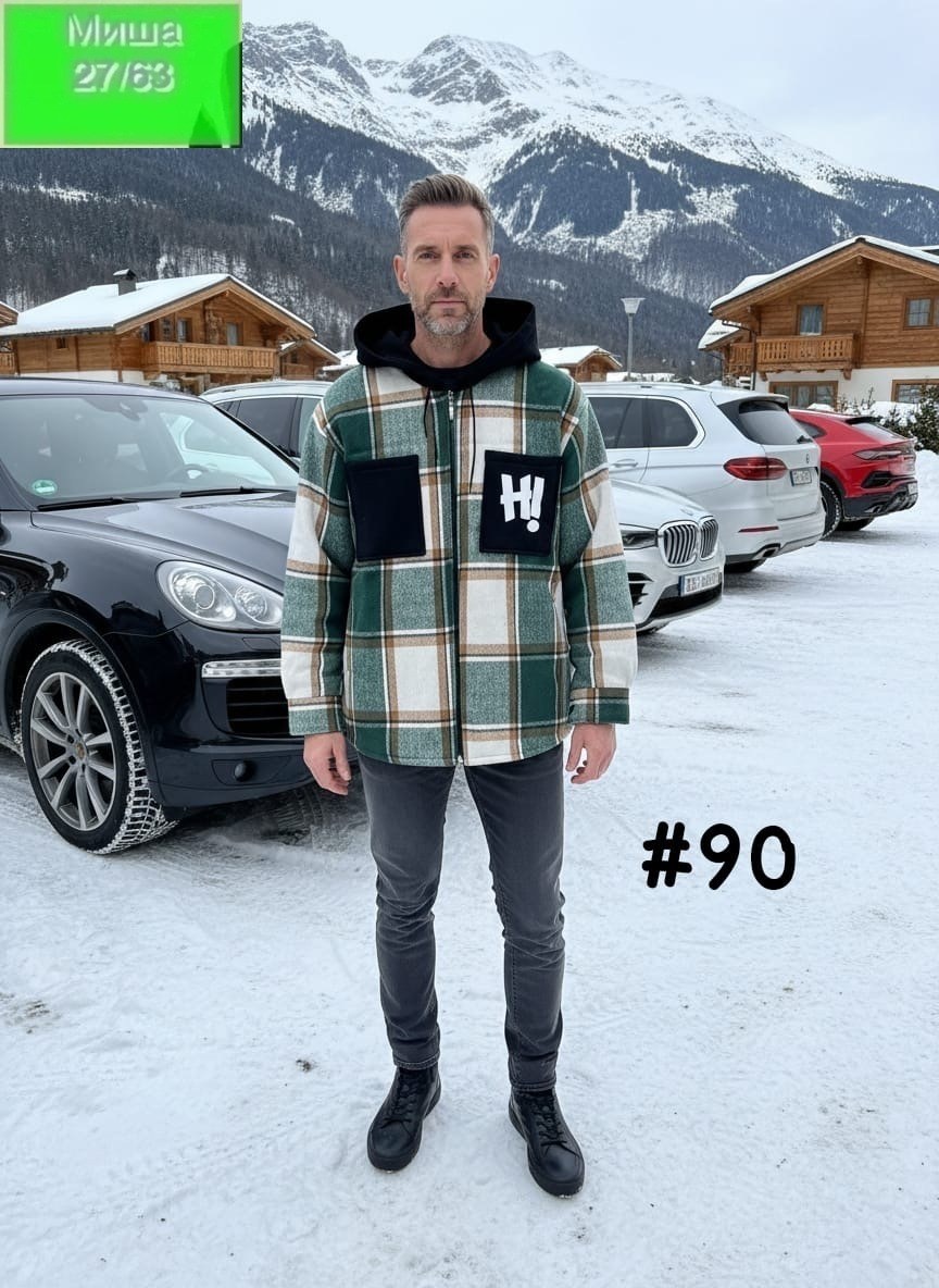 мужская рубашка в клетку,куртка рубашка,куртка рубашка в клетку,стили одежды мужские,рубашка теплая в клетку с капюшоном