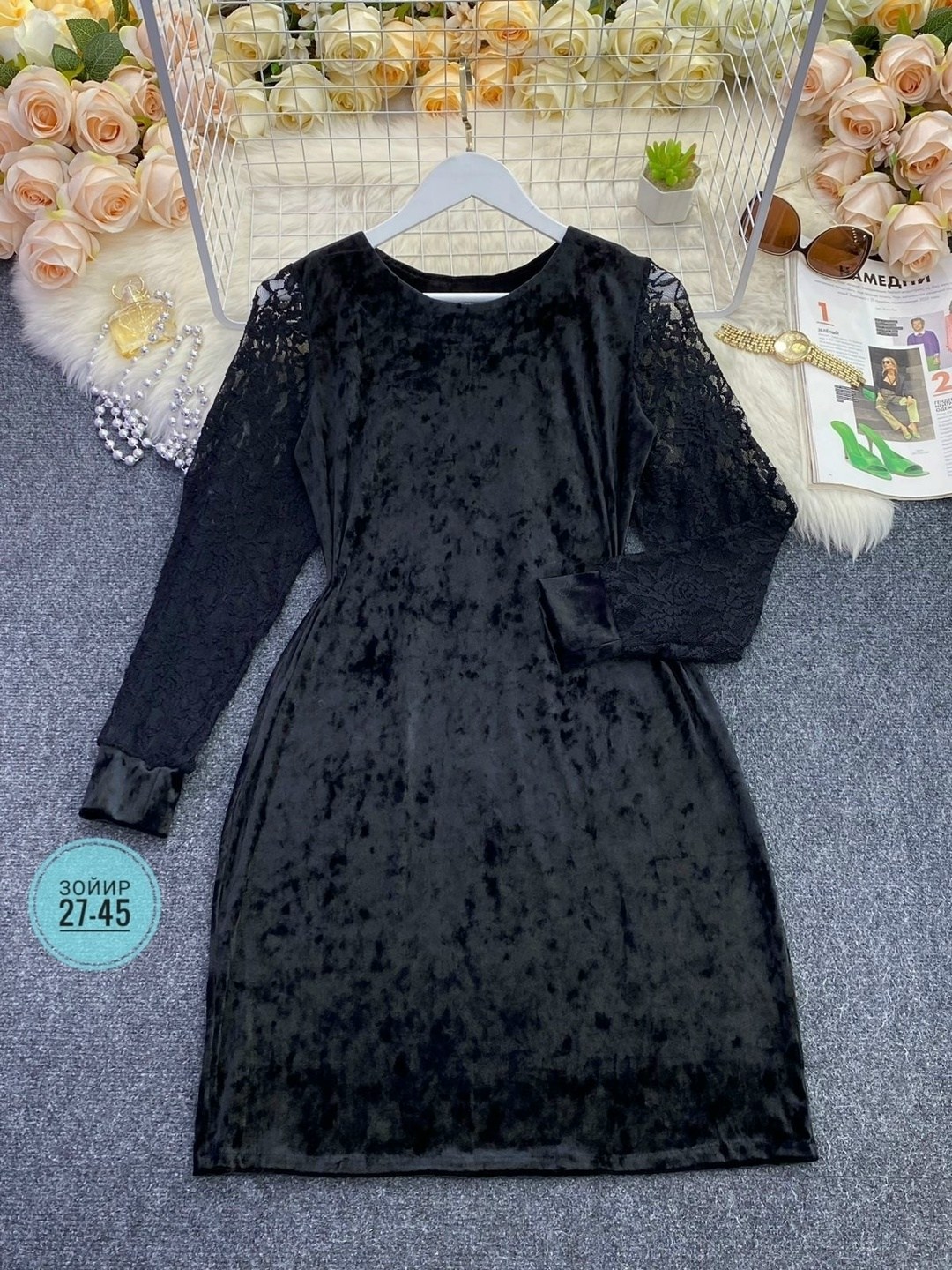 платье из велюра для полных,нарядное платье,платье кружевное,платье большие размеры,бархатное платье