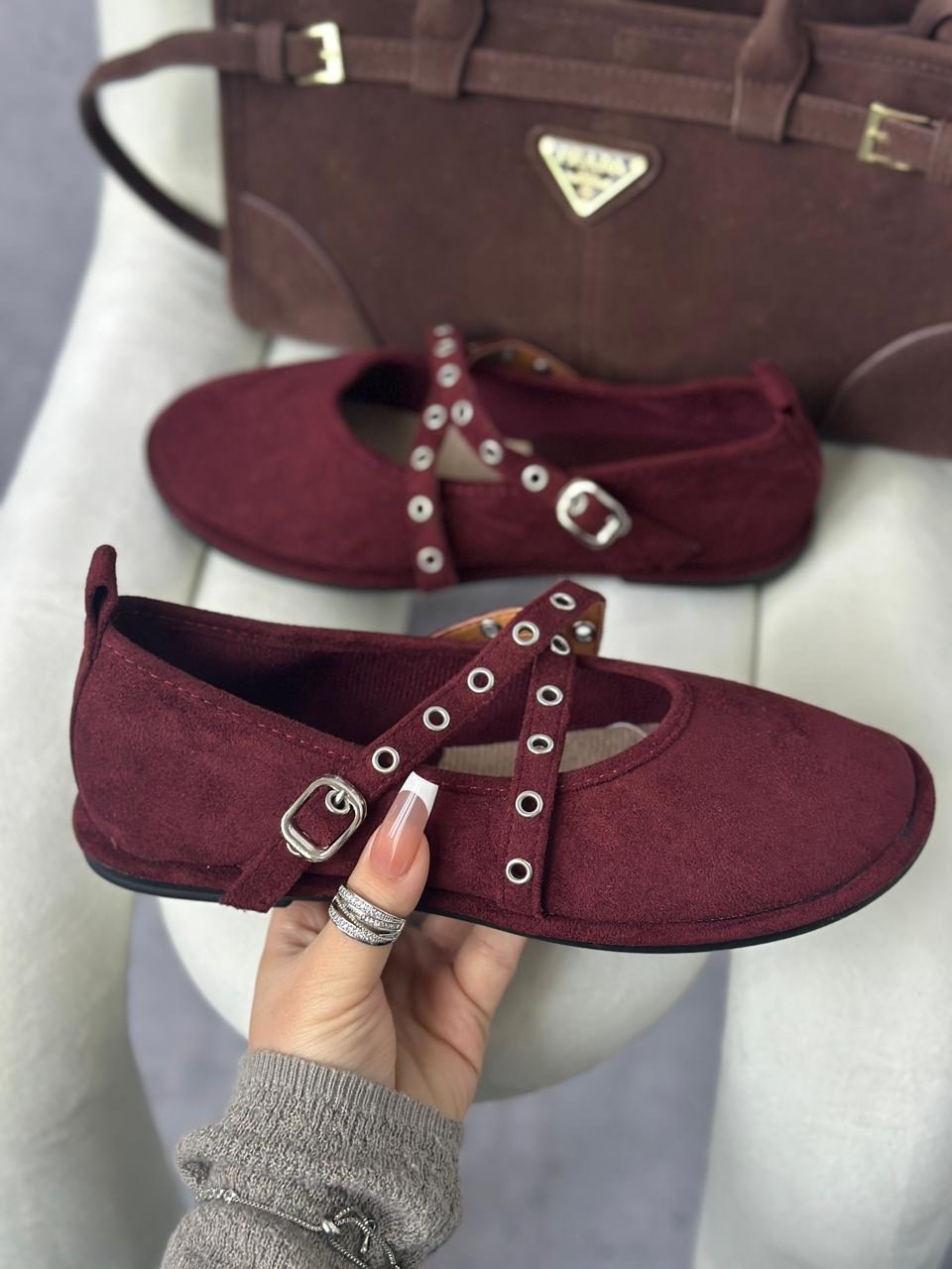 ,женская ,балетки замшевые,балетки женские,коричневые балетки