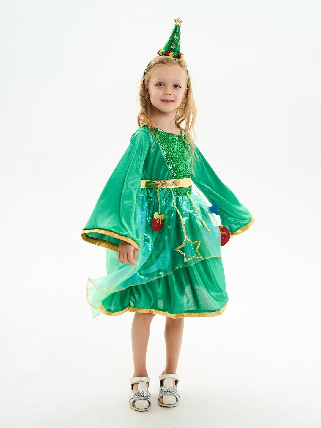 карнавальные костюм елочка,новогодний костюм елочка для девочки,костюм елочка для девочки,костюм елочка,карнавальный костюм новогодний платье елка для