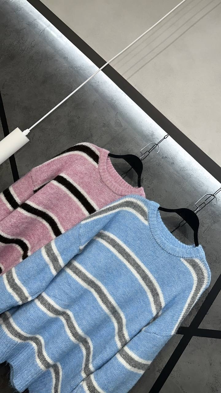 свитер в полоску,свитер,полосатый свитер,вязаный свитер в полоску,джемпер для женщин