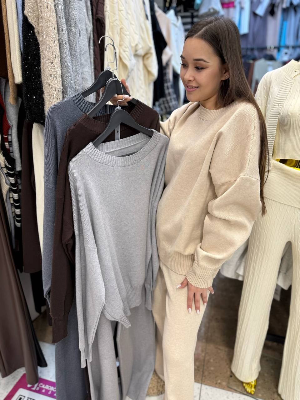 трикотажные костюмы,костюмы трикотажные палаццо женские брючные,трикотажный костюм с брюками палаццо,костюмы женские,костюм с брюками