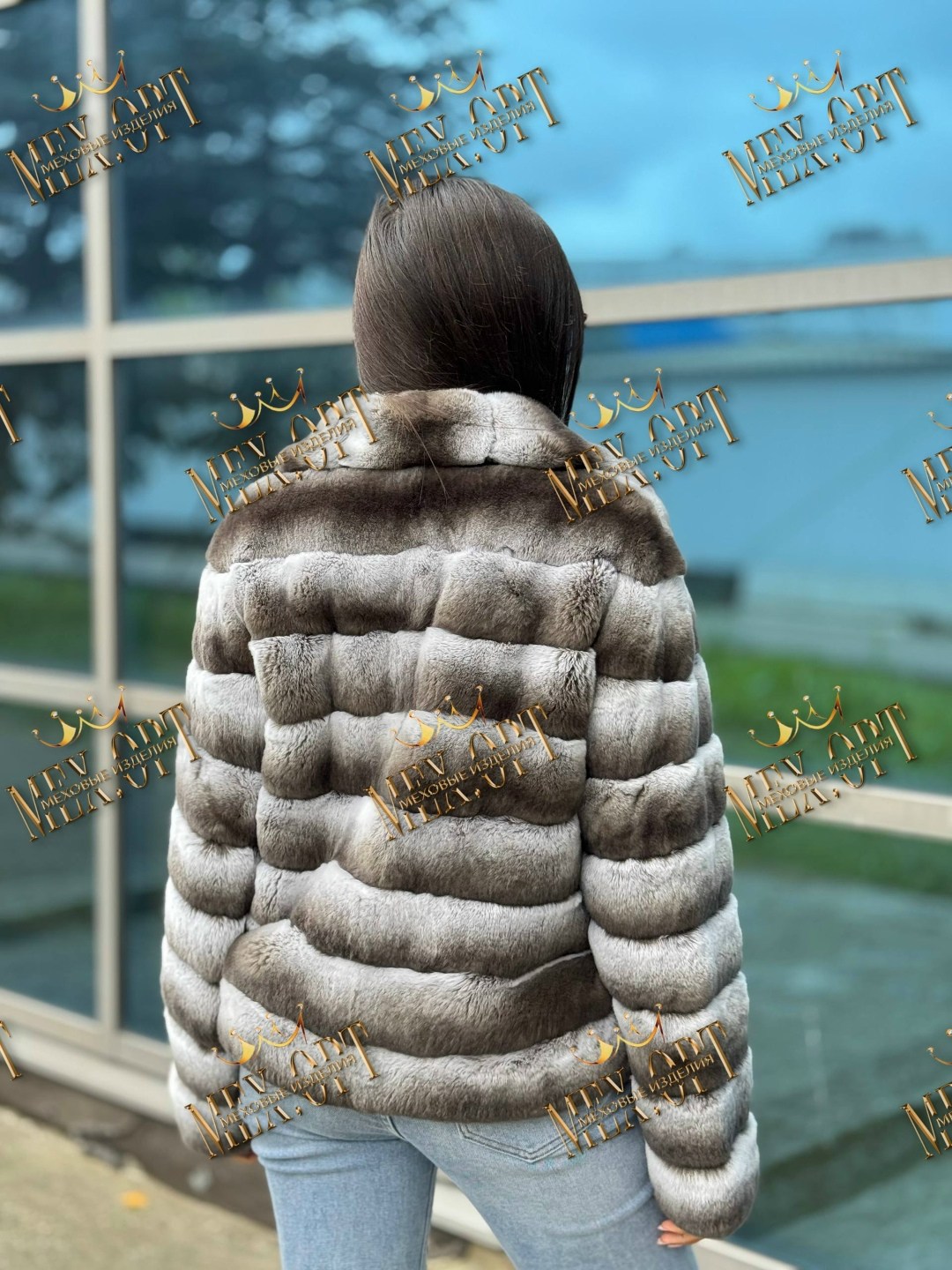 шуба шиншилла,женская шуба из натурального меха кролика рекс,шуба из шиншилл,шуба кролик рекс,шуба из кролика рекс