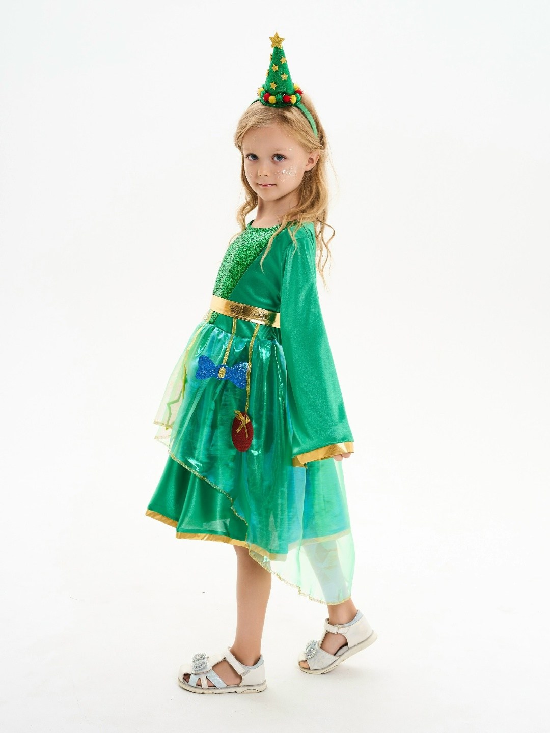 карнавальные костюм елочка,новогодний костюм елочка для девочки,костюм елочка для девочки,костюм елочка,карнавальный костюм новогодний платье елка для