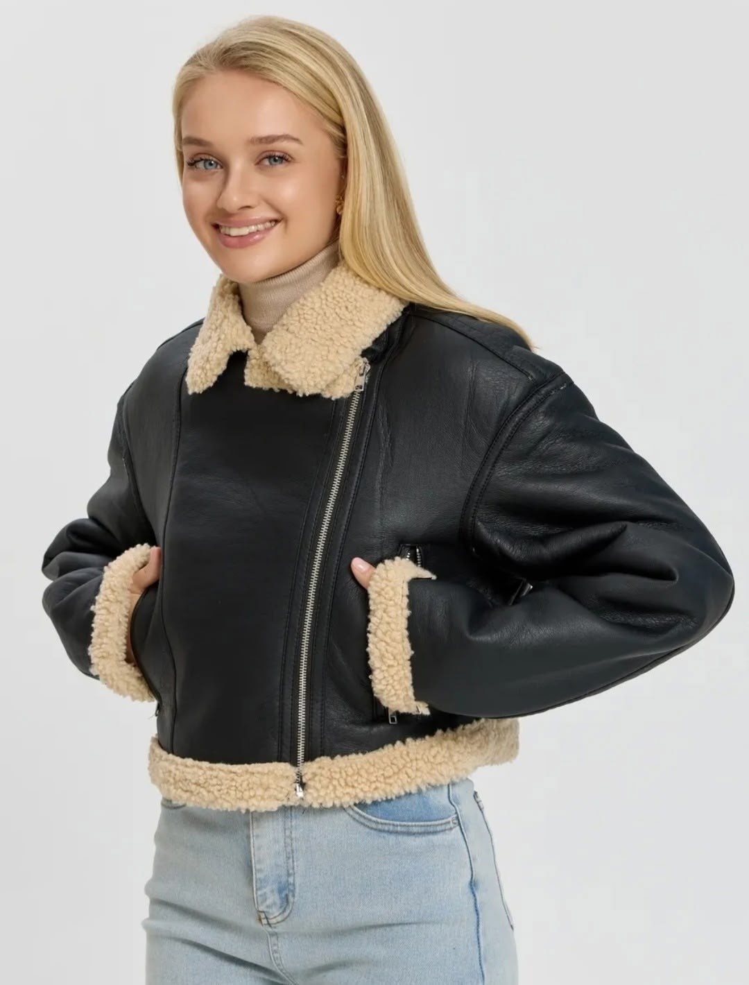 дубленка женская,дубленка женская зимняя,дубленка авиатор женская,стильная дубленка,куртка дубленка