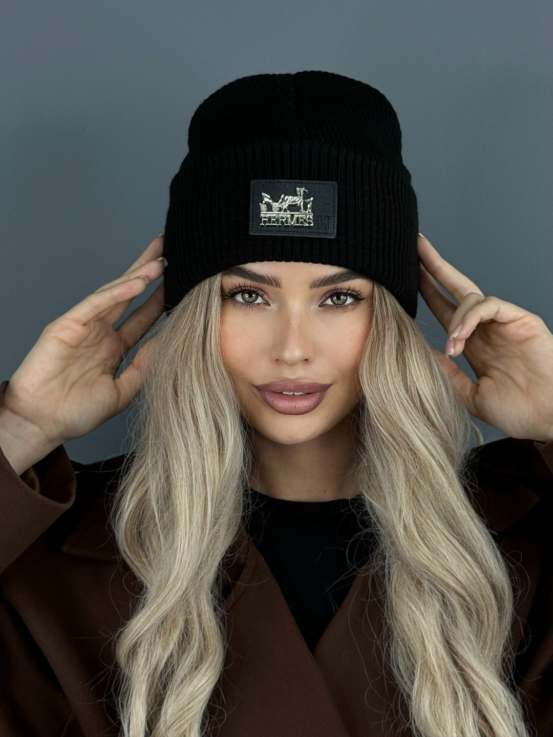 женская шапка,шапка бини,брендовые шапки,вязаная шапка,шапка зимняя модная