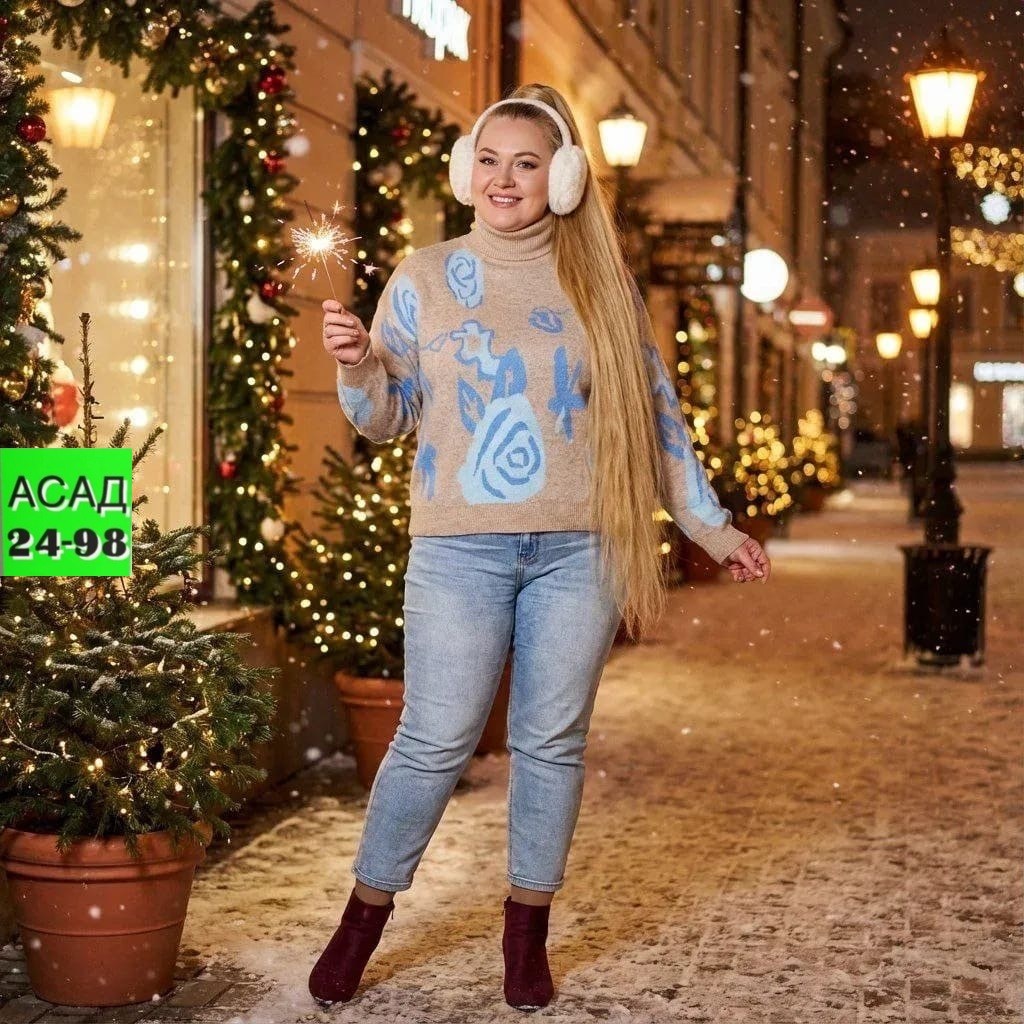 девушка,джинсы и свитер,джемпер,стильный вязаный свитер,трикотаж свитер