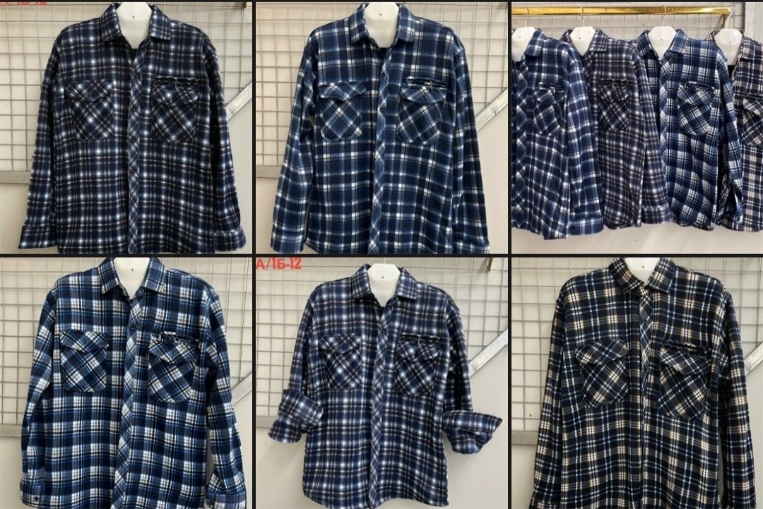 рубашка в клетку мужская ,теплая рубашка,рубашка мужская,рубашка на флисе,рубашки теплые модные мужские