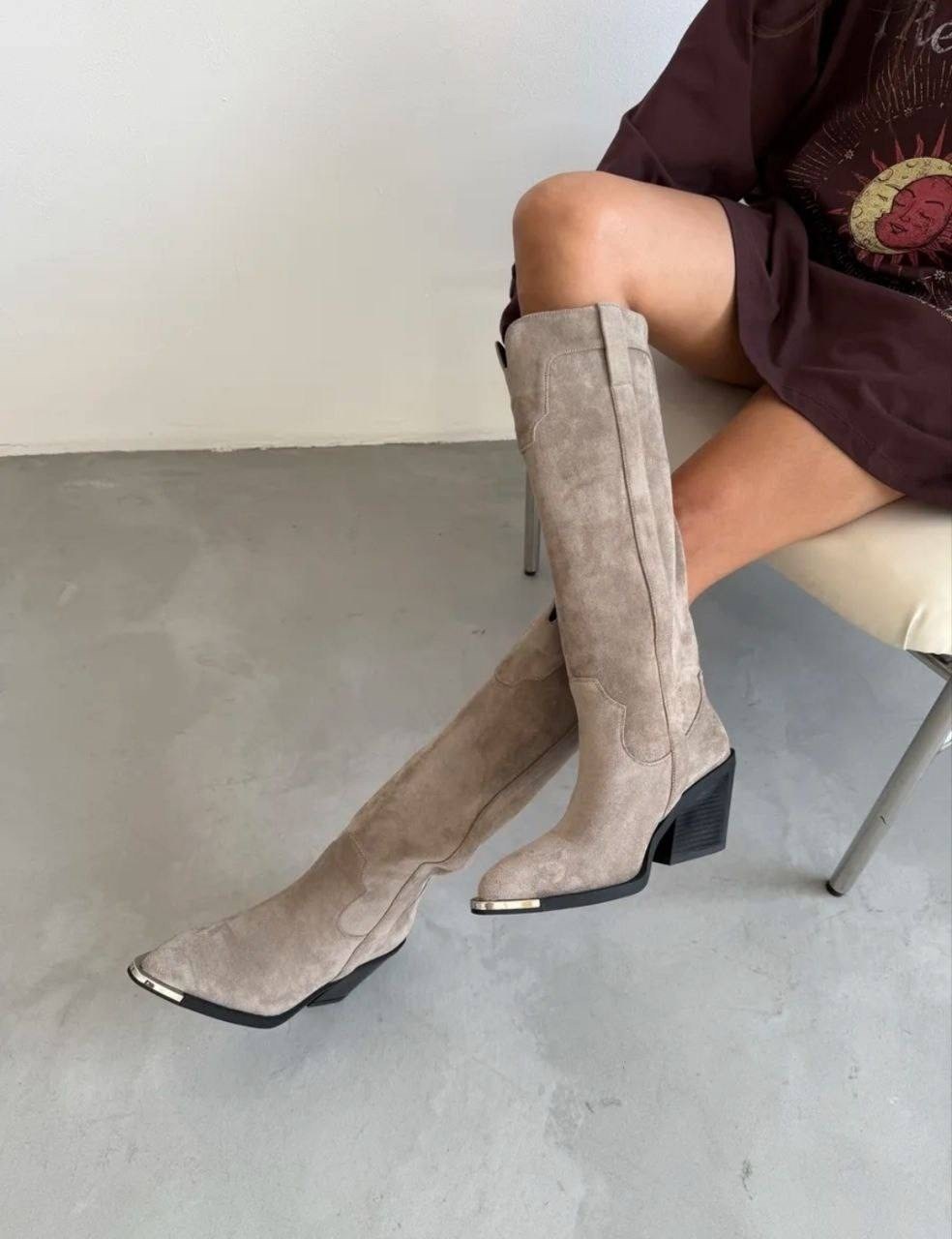 сапоги казаки,замшевые сапоги,сапожки,женские сапоги,сапоги казаки высокие натуральная замша