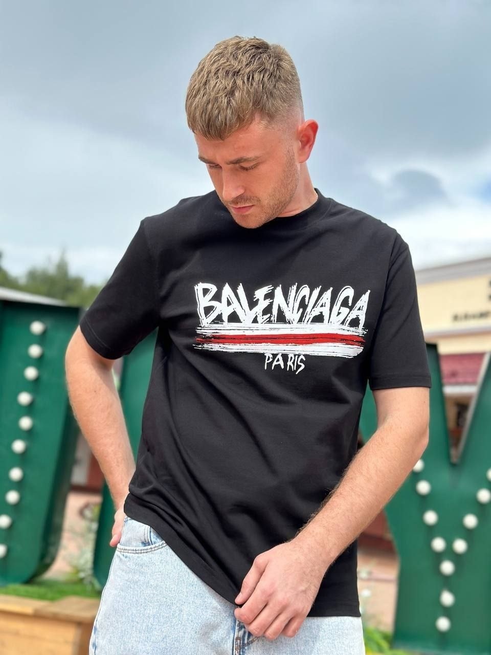 футболка balenciaga,футболки баленсиага,balenciaga t shirt,майка баленсиага,футболка мужская balenciaga