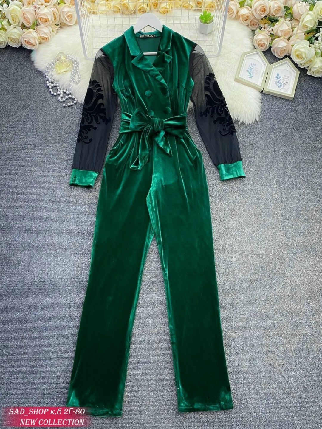 женский бархатный комбинезон,комбинезон из велюра,комбинезон из бархата,элегантные комбинезоны,бархатный костюм женский