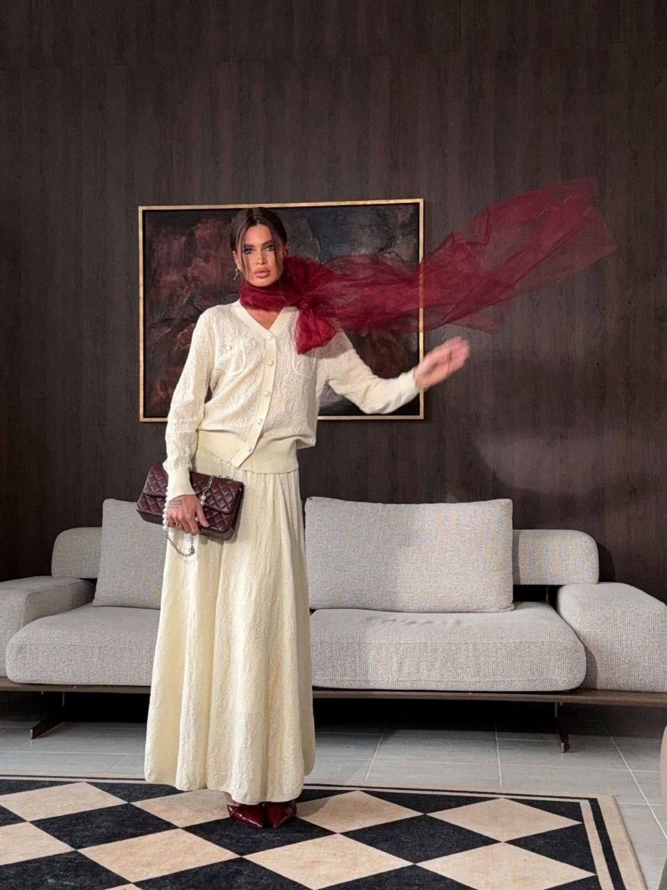 трикотажная юбка,вязаная юбка,юбка средней длины,юбка,длинная юбка