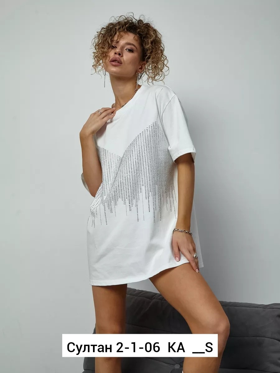 оверсайз футболка женская,футболки женская,футболки со стразами оверсайз,серая футболка женская