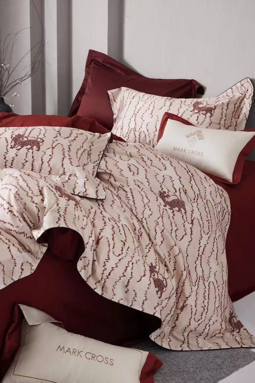 роскошный комплект постельного белья,комплект постельного белья,постельное белье,красное постельное белье,комплект постельного белье евро