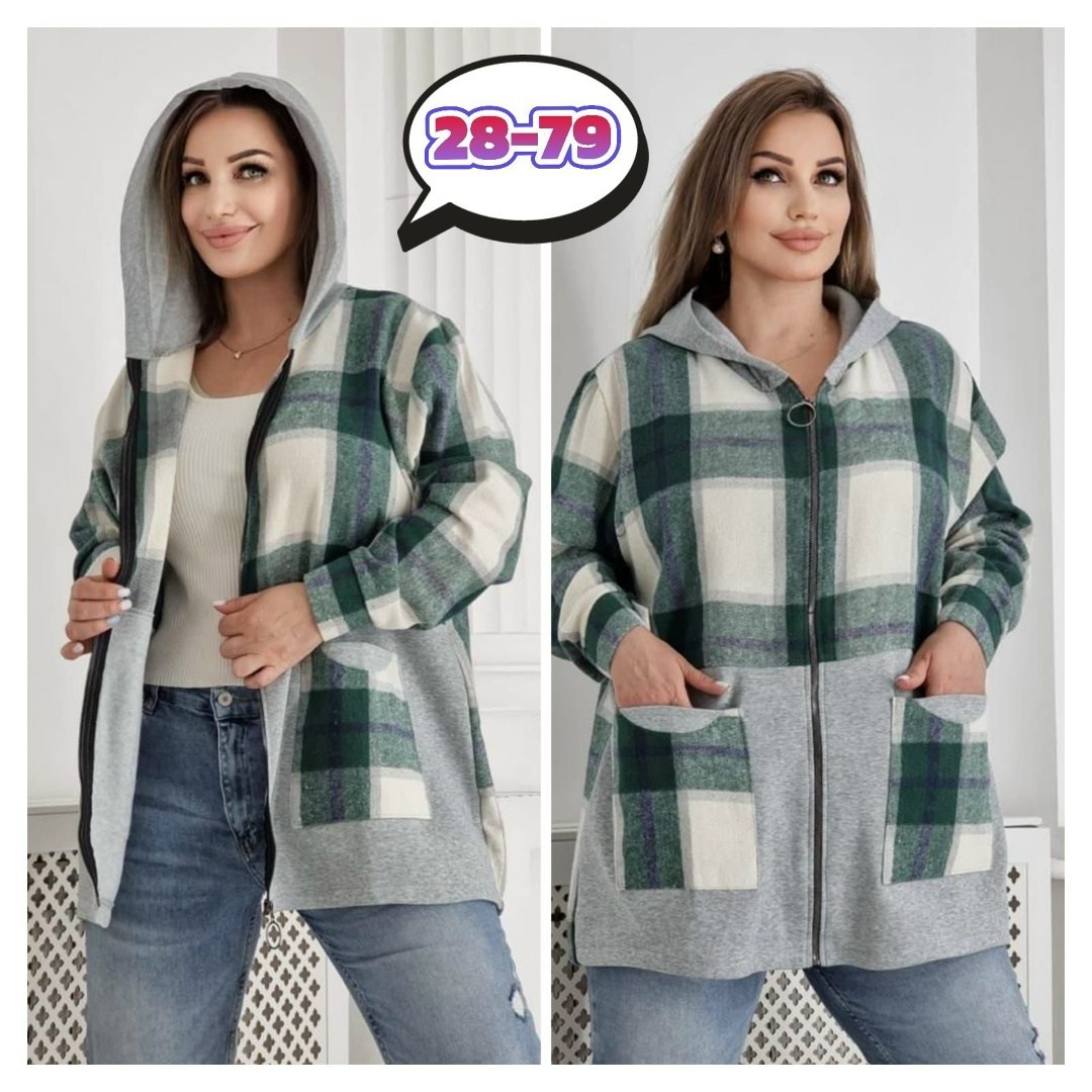 рубашка женская в клетку с капюшоном, больших размеров,кофта теплая,кофта женская,кардиган