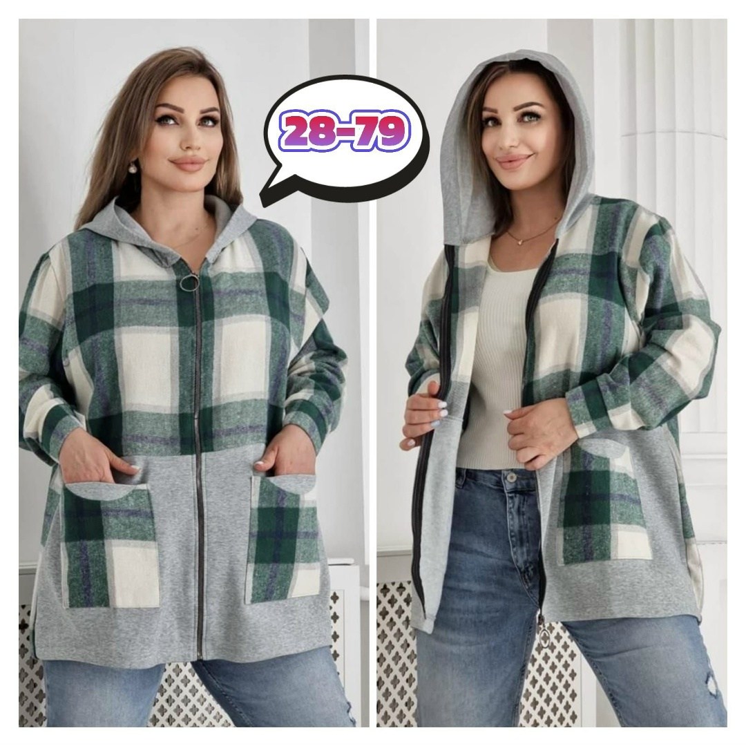 рубашка женская в клетку с капюшоном, больших размеров,кофта теплая,кофта женская,кардиган