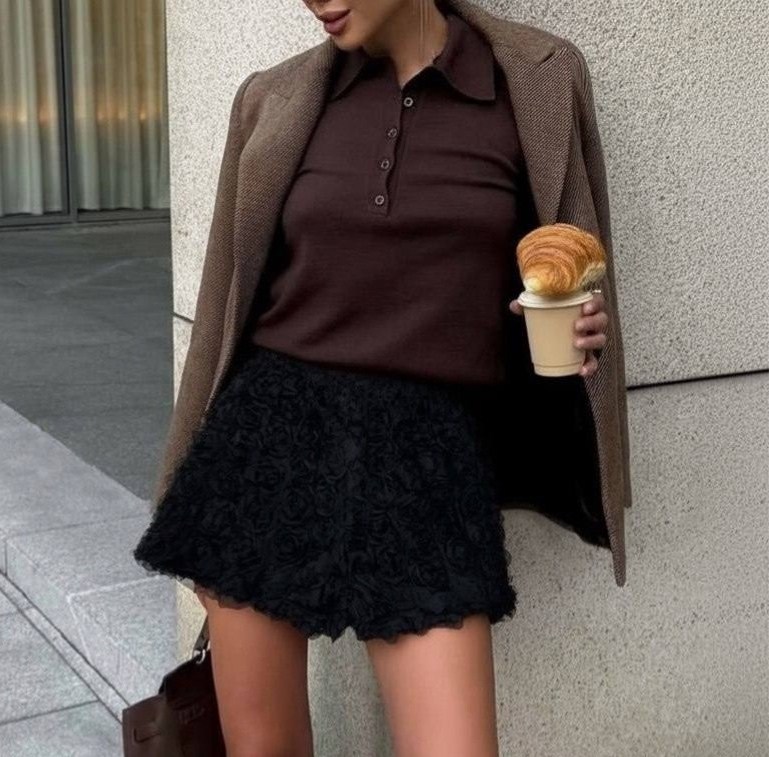 блузка стильная,стильные наряды,блузка с оборками,высокая мода