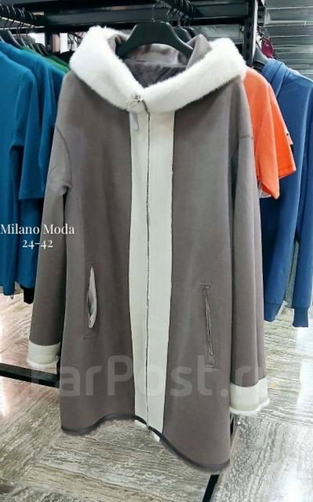 дубленка женская,дубленка женская с капюшоном,комбинированное пальто,дубленка больших размеров,пальто дубленка