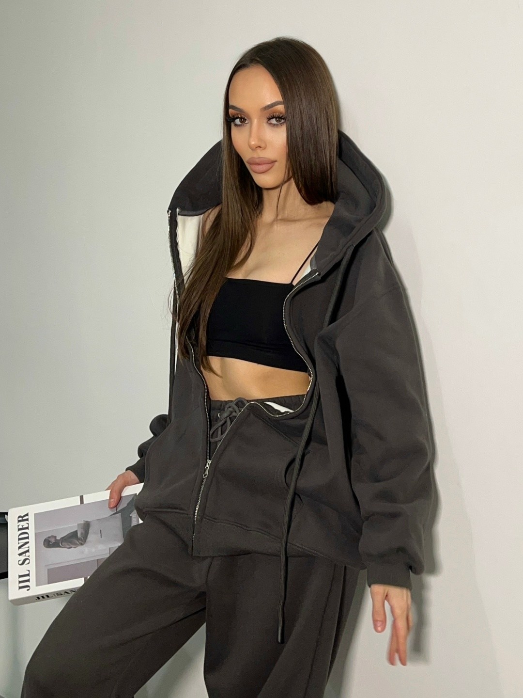 cпортивный костюм оверсайз,толстовка оверсайз,костюм худи,одежда стильная,флисовая толстовка