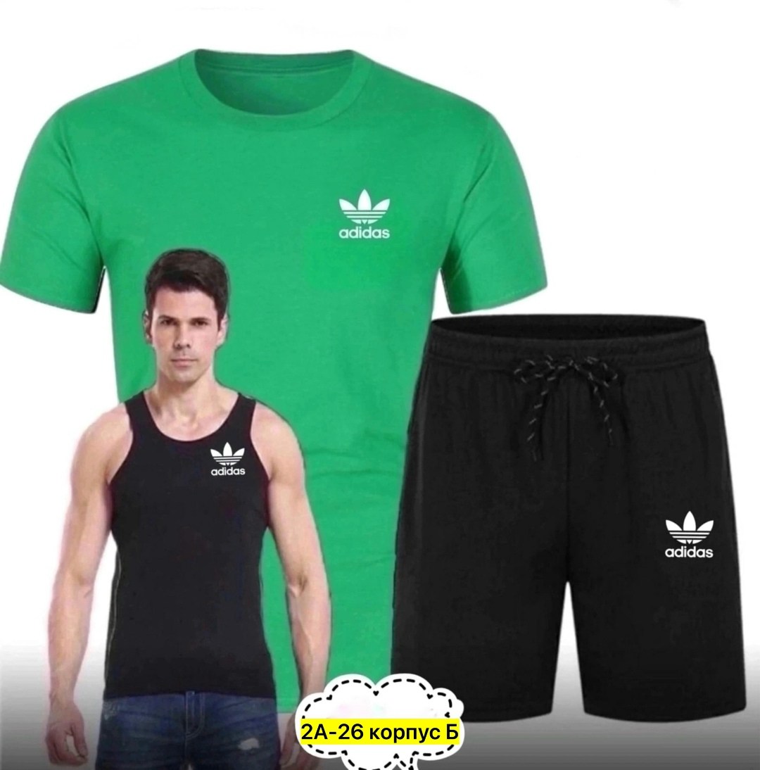летняя,комплект футболок adidas,костюмы спортивные мужские,спорт костюм,мужской спорт