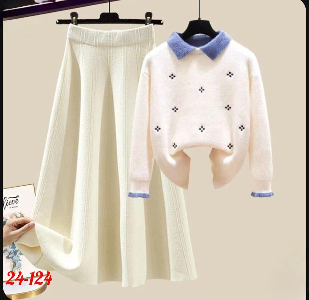 трикотажные костюмы,костюмы женские с юбкой,свитер и юбка,модные свитера,женский трикотажный костюм