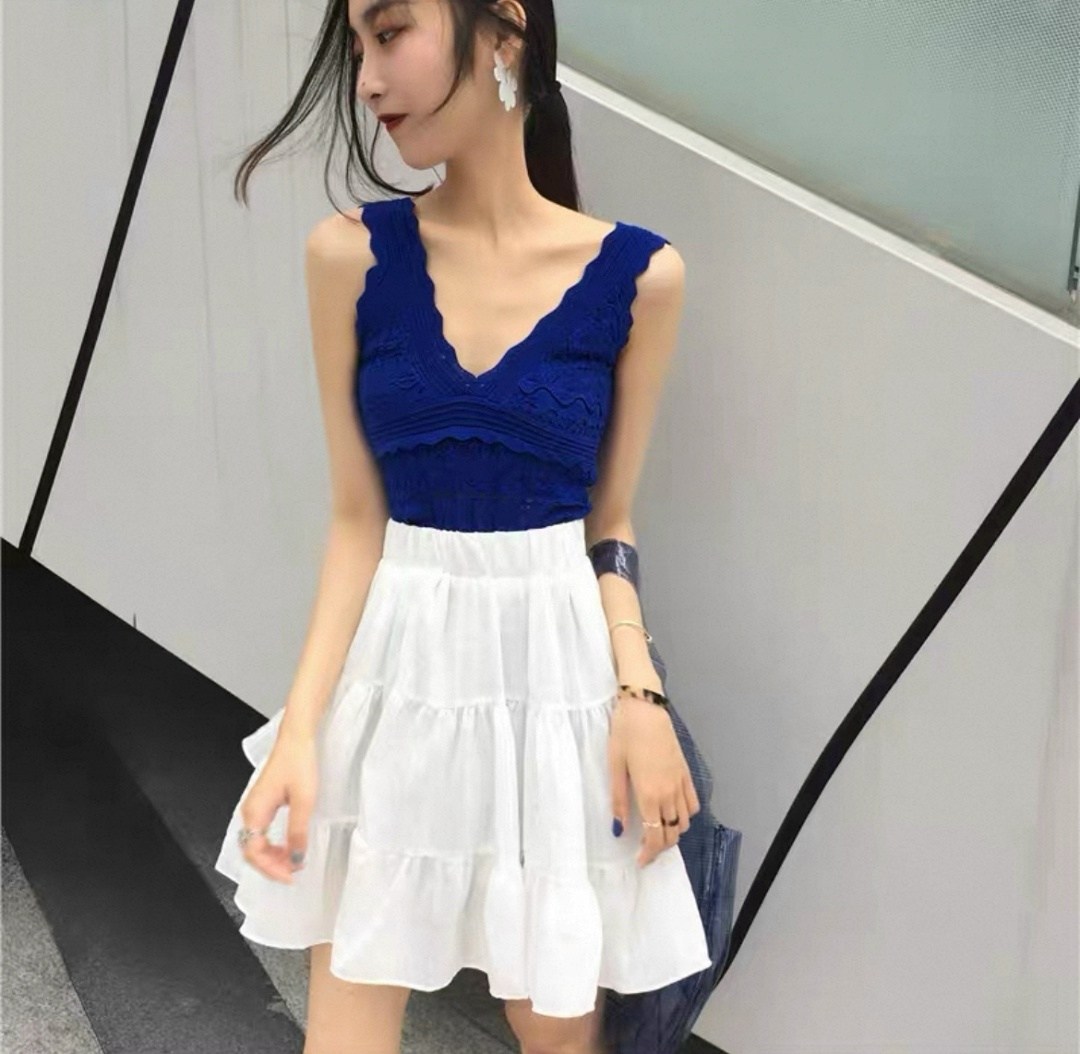 юбка с оборками,юбки женские,стильная юбка,юбка в корейском стиле,юбка повседневная