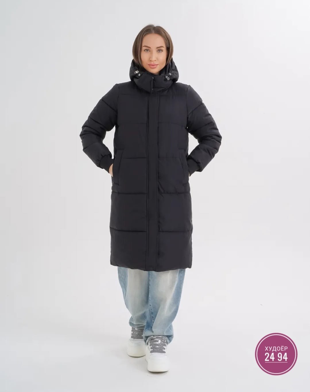 пуховик женский,пальто на синтепоне,черный пуховик,пуховик,куртка женская зимняя