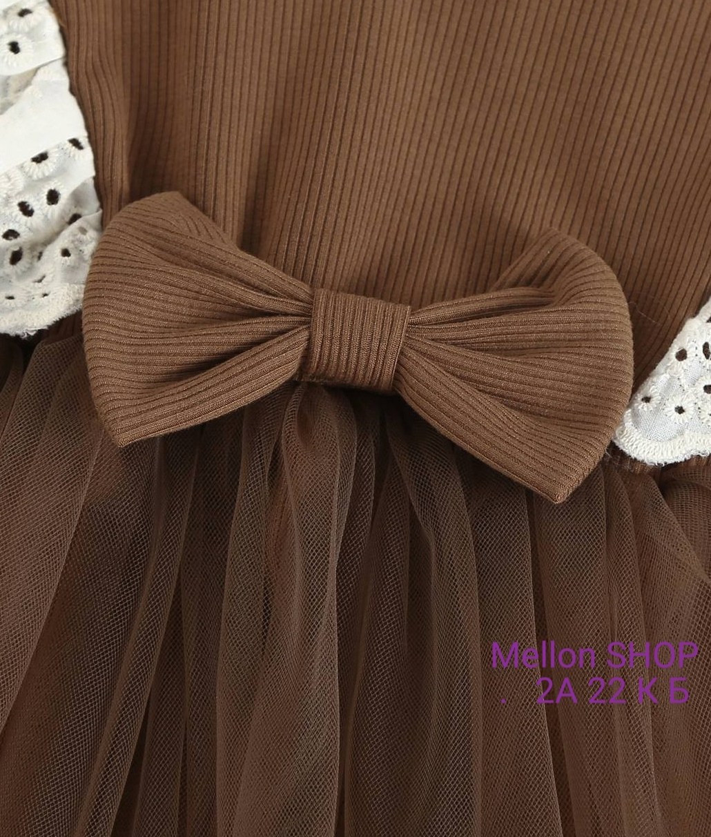 платье коричневое,юбка пачка,юбка с оборками,платье для девочек,пышная юбка пачка