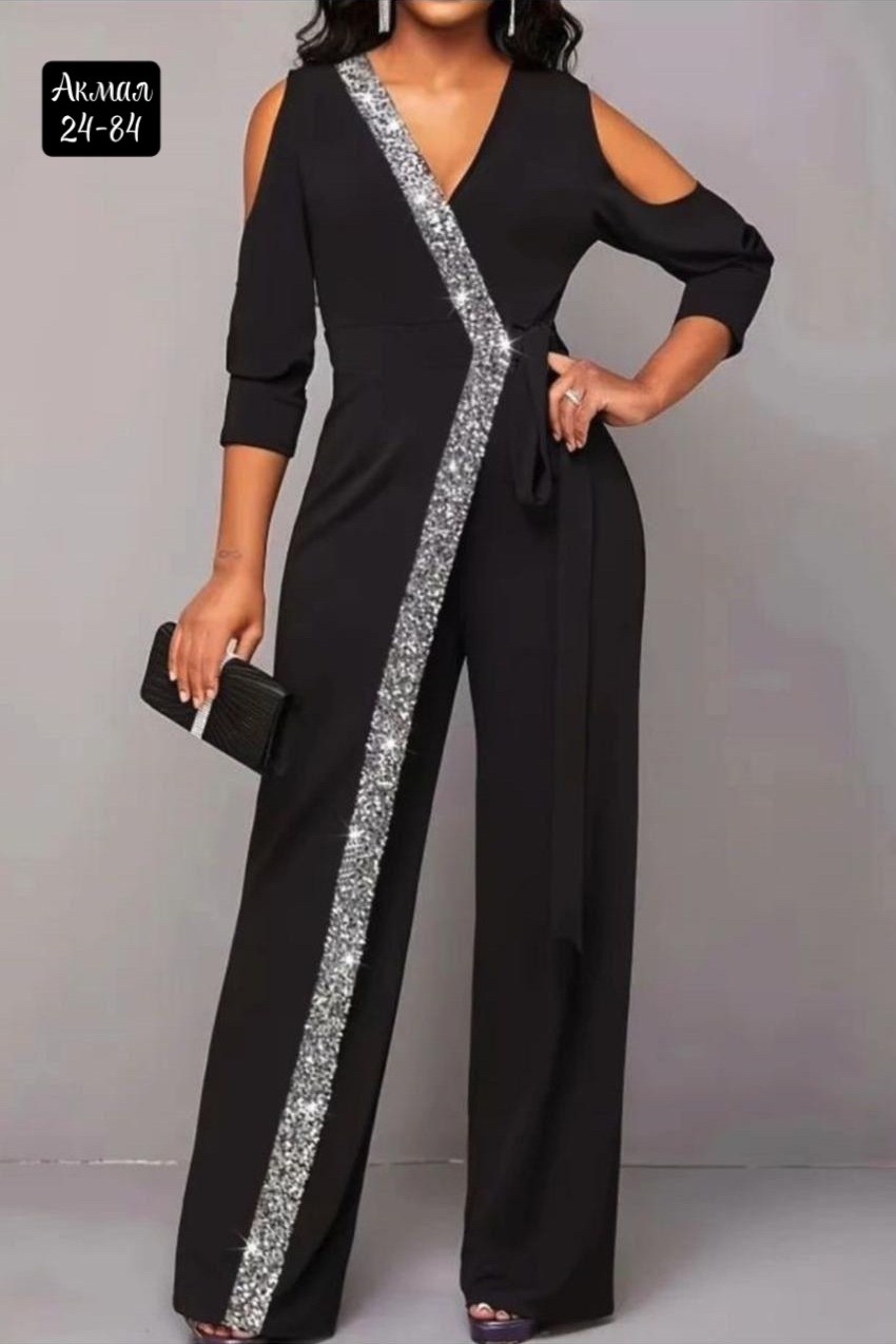 вечерние комбинезоны,женский вечерний комбинезон,костюмы брючные,элегантные комбинезоны,нарядный комбинезон