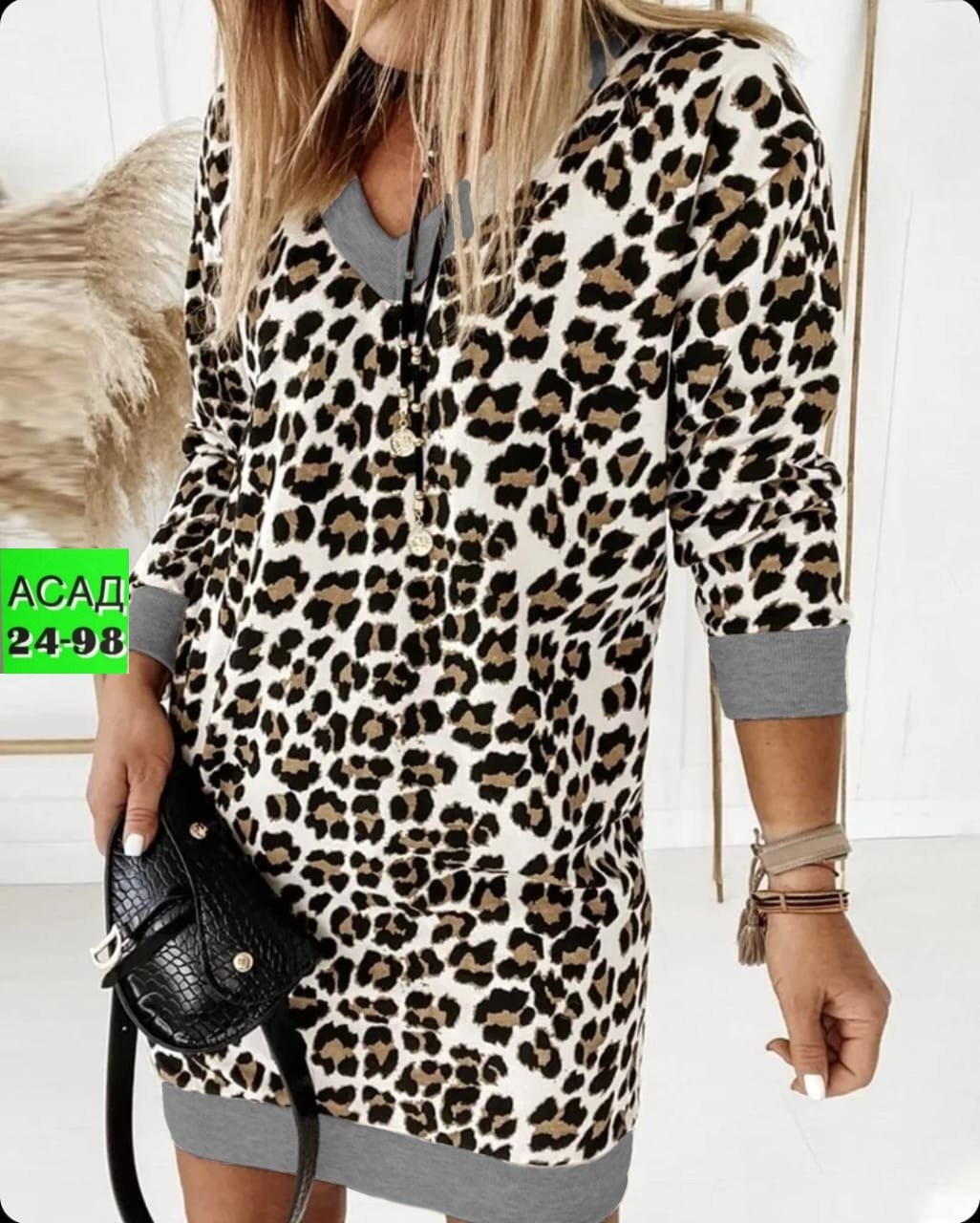 платье туника,платье женское леопардовое,платье с леопардовым принтом,платье туника женская,туника женская
