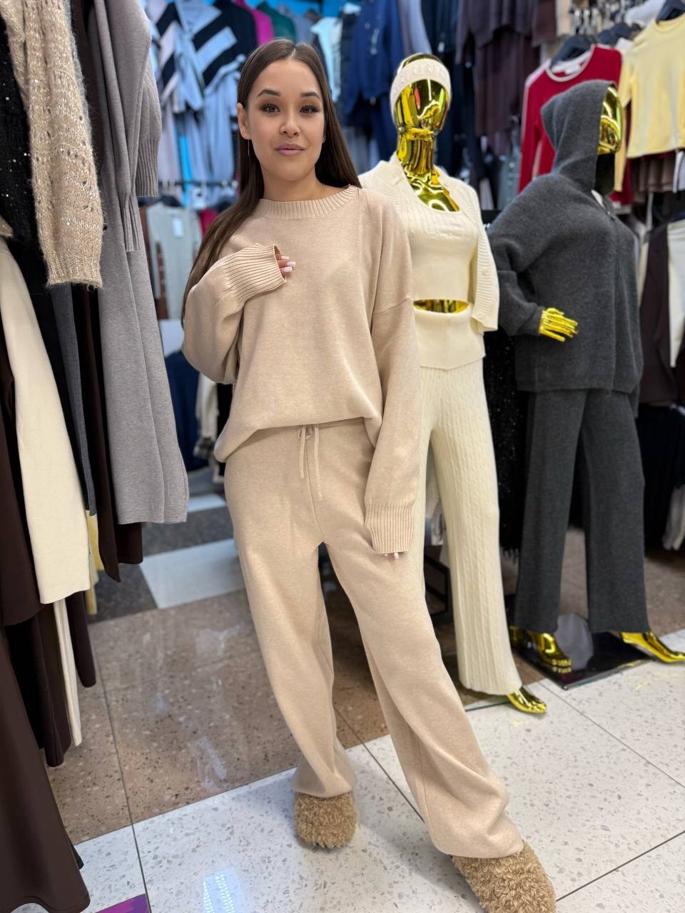 трикотажные костюмы,костюмы трикотажные палаццо женские брючные,трикотажный костюм с брюками палаццо,костюмы женские,костюм с брюками