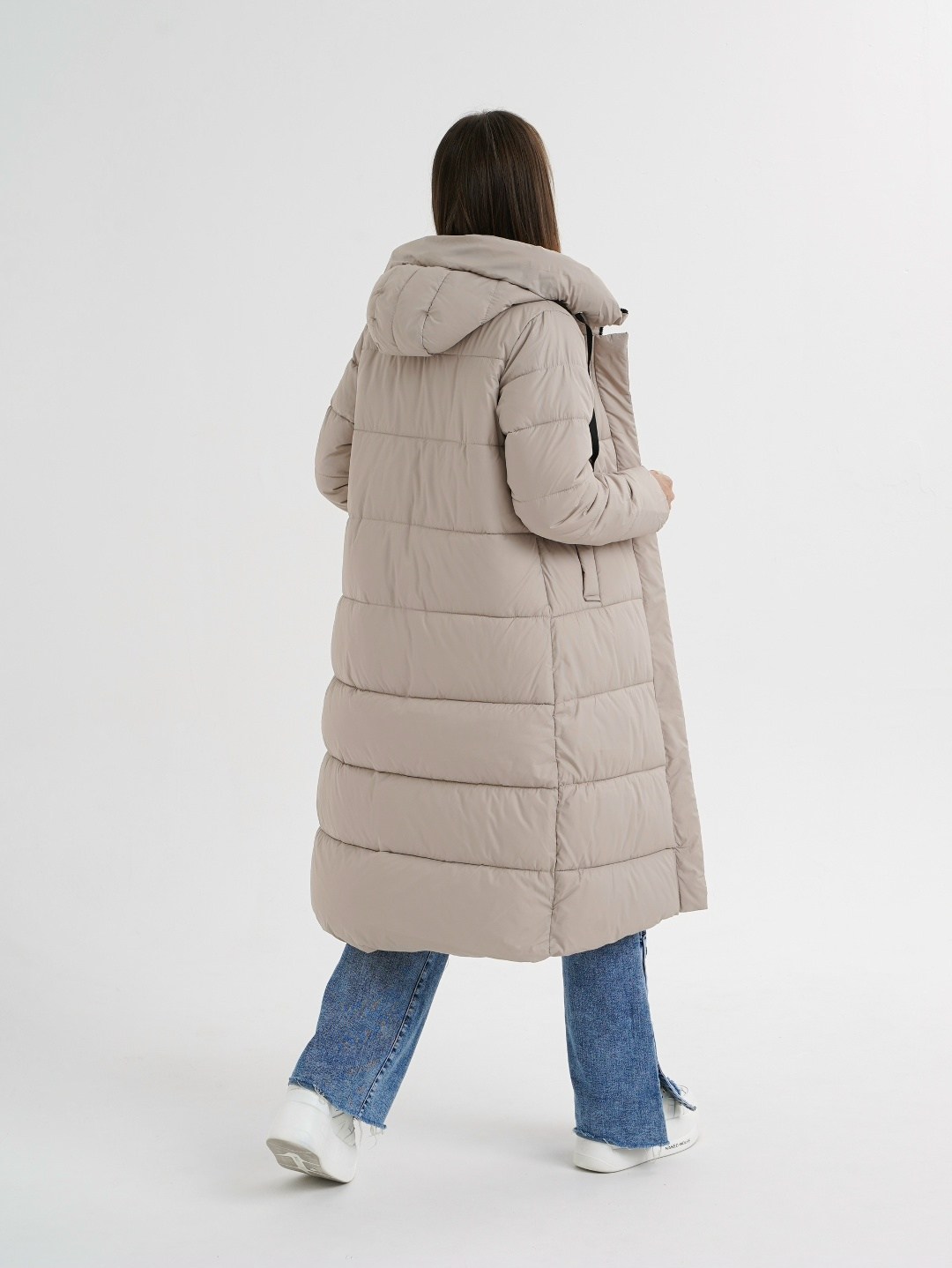 демисезонный пуховик,пуховик,удлиненный пуховик,удлиненный пуховик с капюшоном,пуховик женский