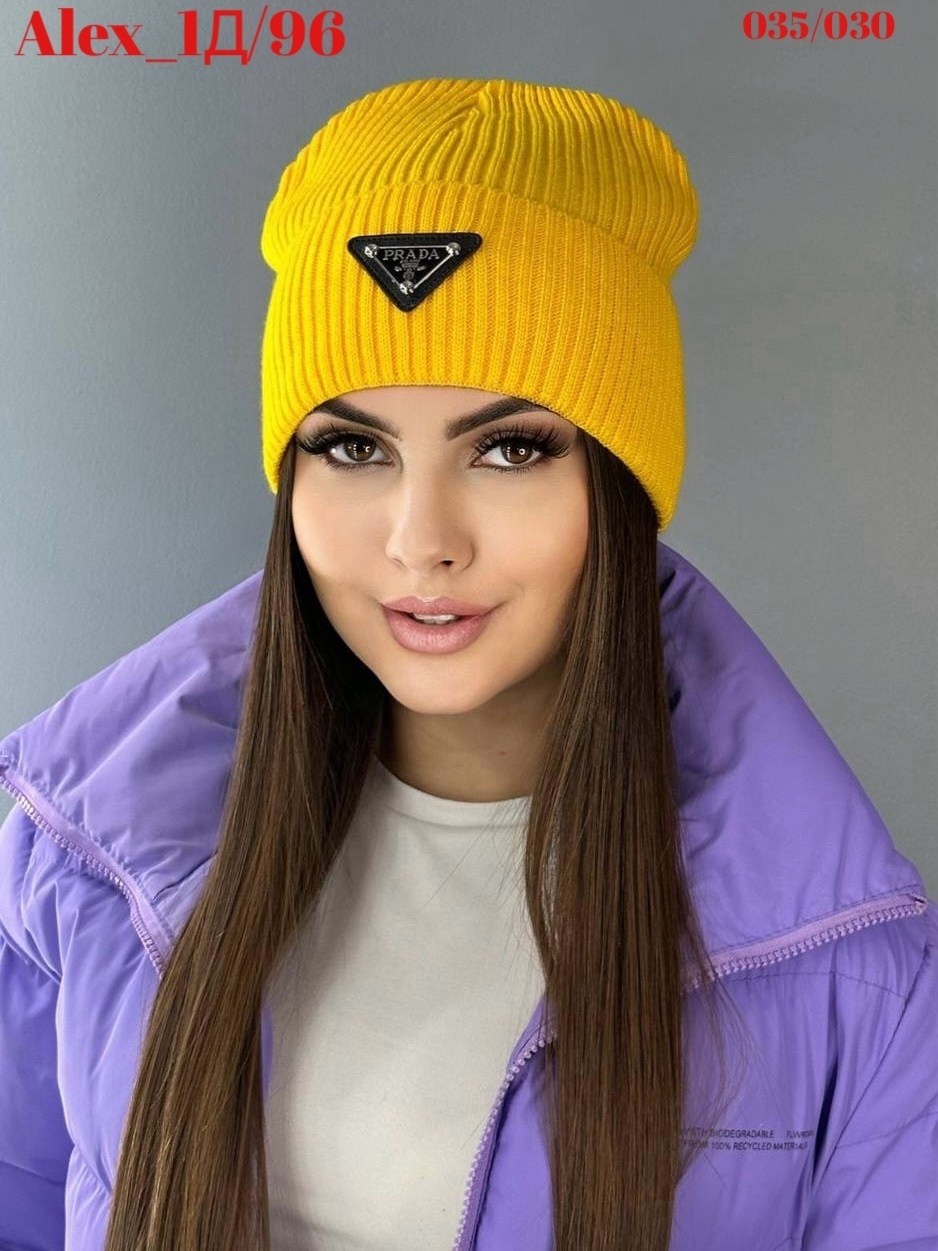 шапка прада женская,шапка женская,шапка вязаная женская,шапка бини,шапка зимняя женская