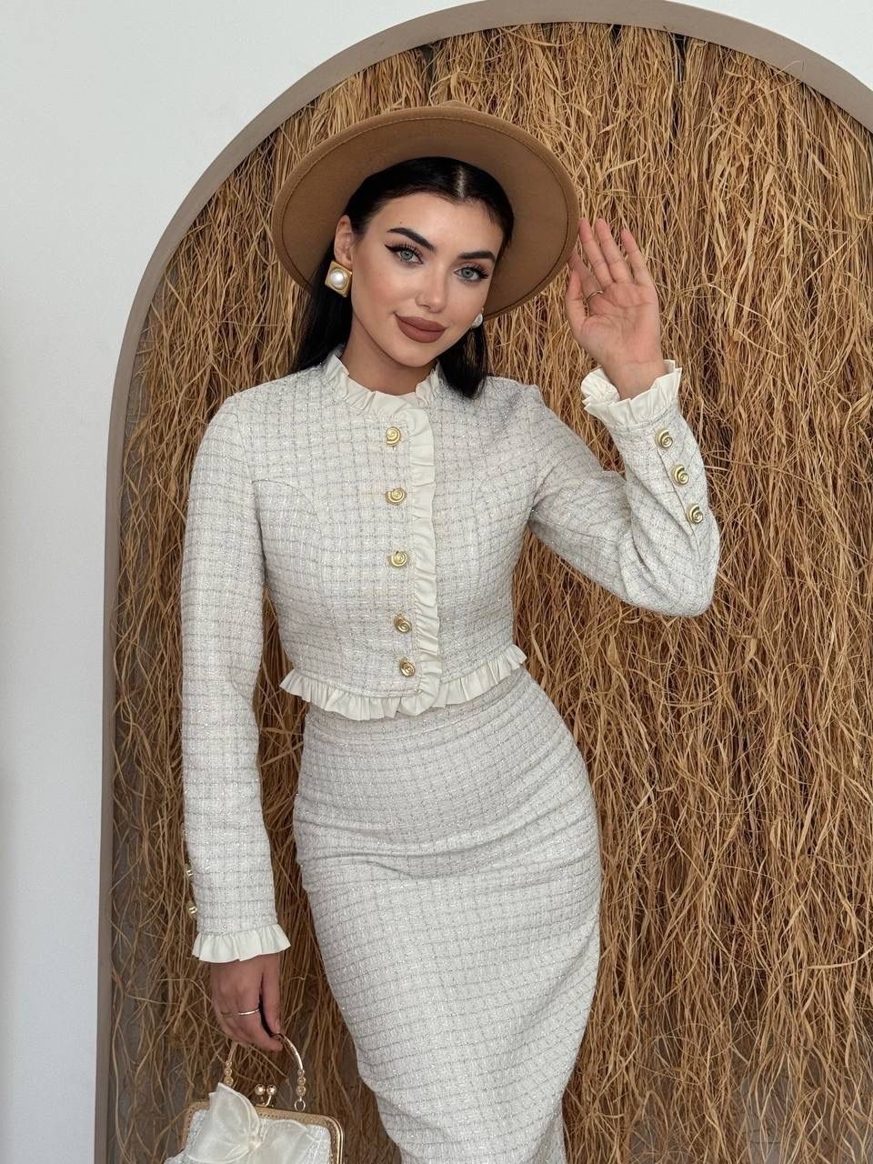 стильные костюмы,твидовые костюмы,элегантные наряды,твидовый костюм с юбкой