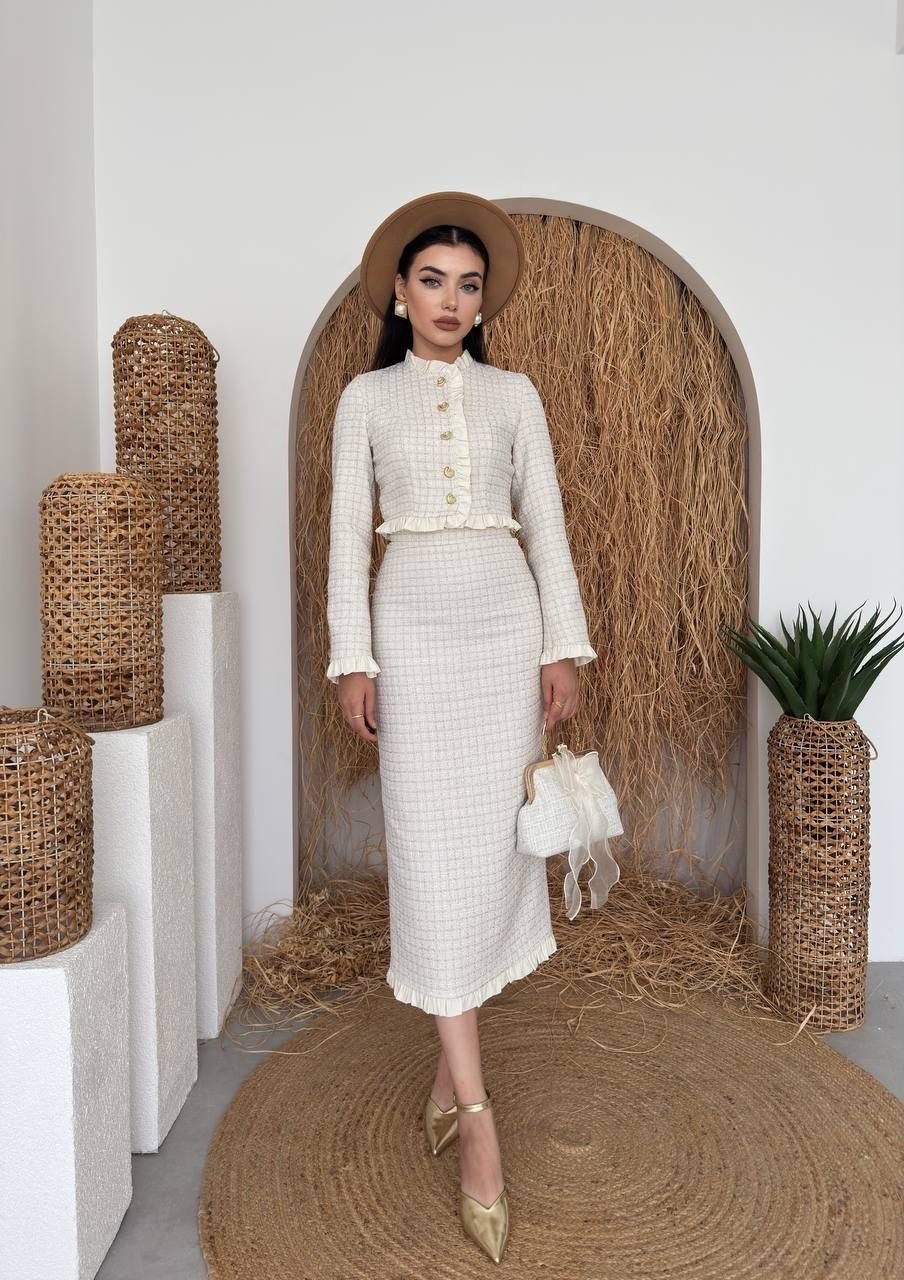 стильные костюмы,твидовые костюмы,элегантные наряды,твидовый костюм с юбкой