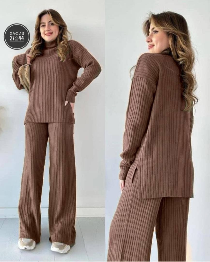 костюмы брючные,трикотажные костюмы,трикотажный костюм с брюками палаццо женский,трикотажные костюмы женские,костюм вязаный с брюками