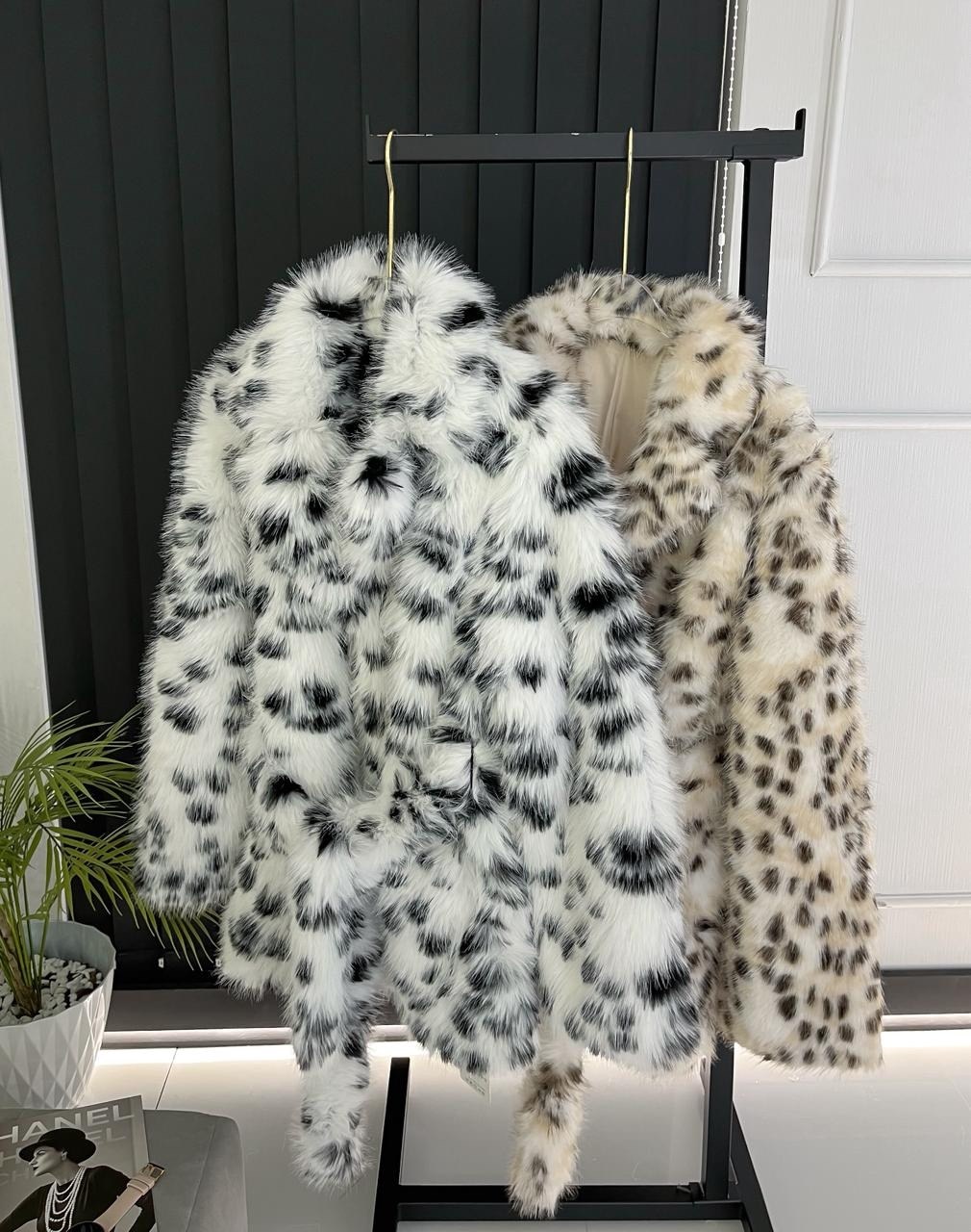 пальто из искусственного меха с леопардовым,пальто из искусственного меха,меховое пальто,меховое пальто женское,модная шуба