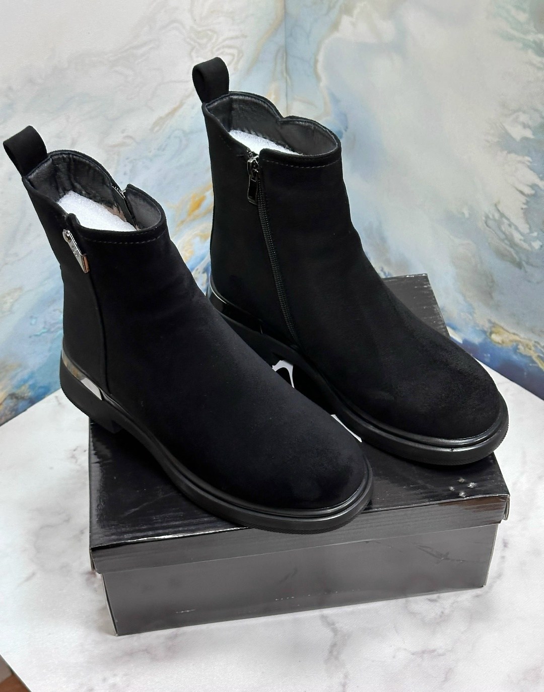 ботинки женские,юничел замшевые зимние ботинки,,ботинки женские замшевые,ботинки женские замшевые 81602