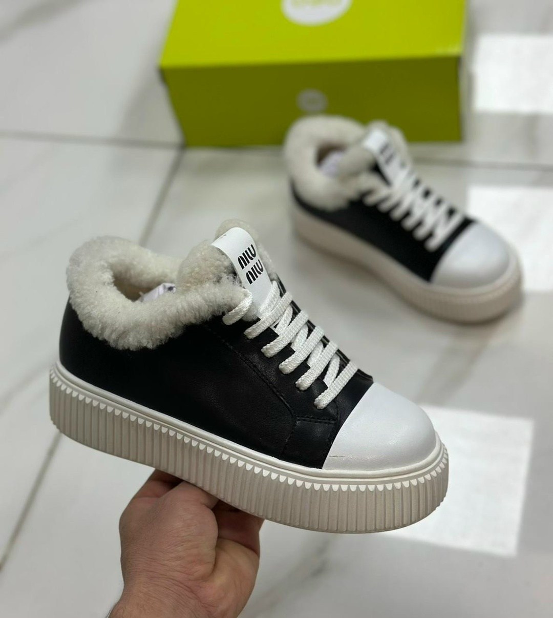 ,кеды миу миу,женские кроссовки с мехом,кеды miu miu,кеды miu miu женские