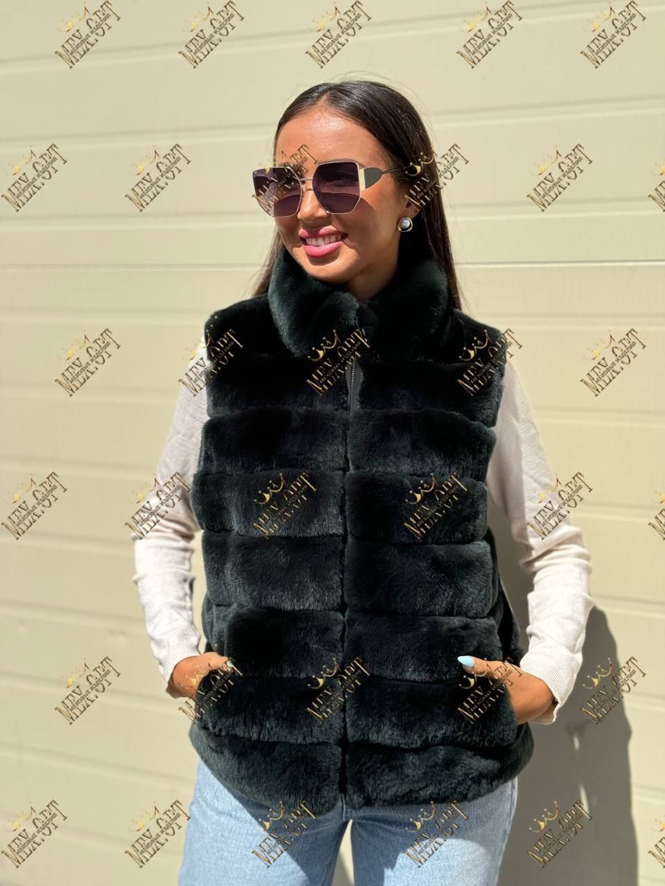 меховая жилет,меховая жилетка,жилетка из искусственного меха,меховая безрукавка,меховая жилетка женская