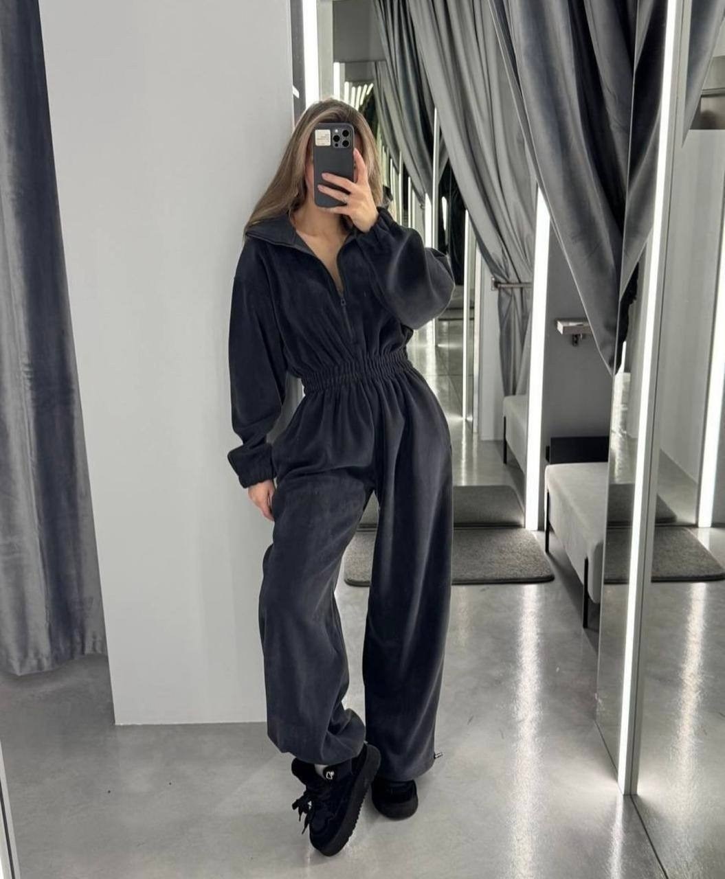 комбинезон на флисе,флисовые комбинезоны,женские комбинезоны,комбинезон стильный,брючный комбинезон