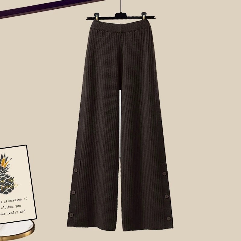 брюки с широкими штанинами,трикотажные костюмы,вязаные брюки,трикотажный комплект,трикотажные брюки