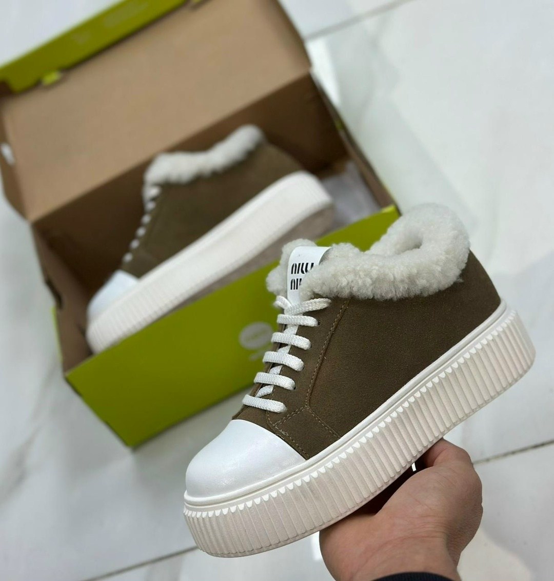 ,кеды миу миу,женские кроссовки с мехом,кеды miu miu,кеды miu miu женские