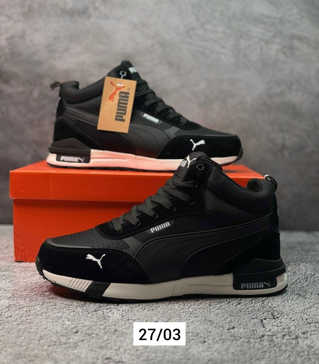 зимние кроссовки puma,мужские кроссовки puma,кроссовки puma,зимние кожаные кроссовки мужские пума,зимние кроссовки пума мужские