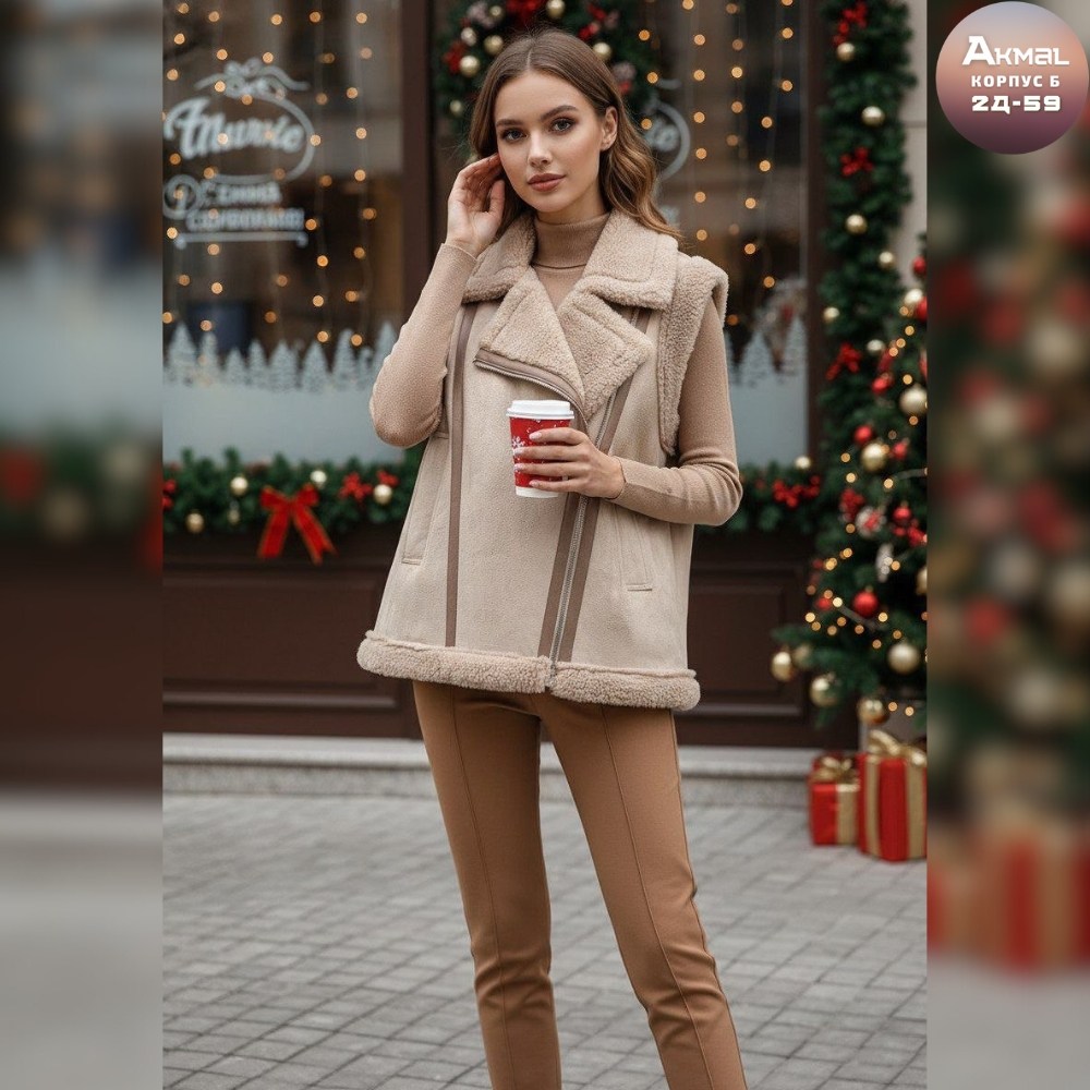 жилетка дубленка,жилет меховой,жилетка дубленка утепленная меховая,дубленка женская,женская жилетка