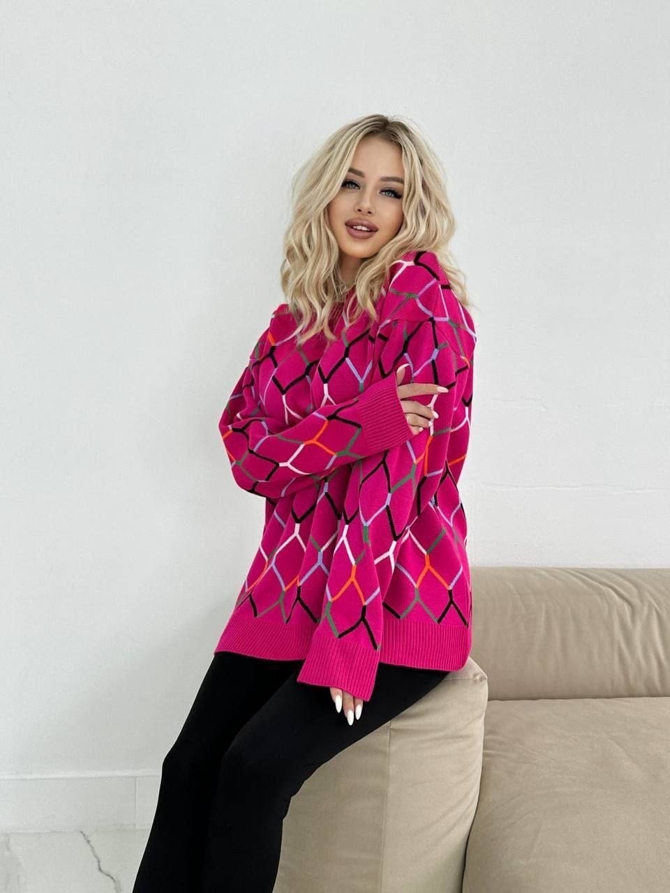 свитер цветной оверсайз,модели свитеров,свитер женский джемпер оверсайз,свитер свободного кроя,свитеры оверсайз вязаный джемпер удлиненный