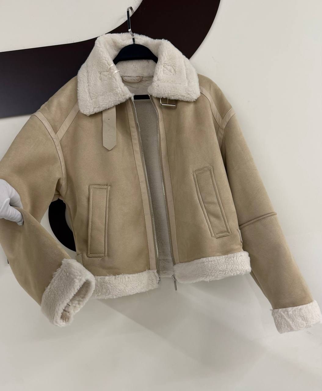 дубленка женская,дубленка авиатор,куртка дубленка,теплая куртка,замшевая куртка