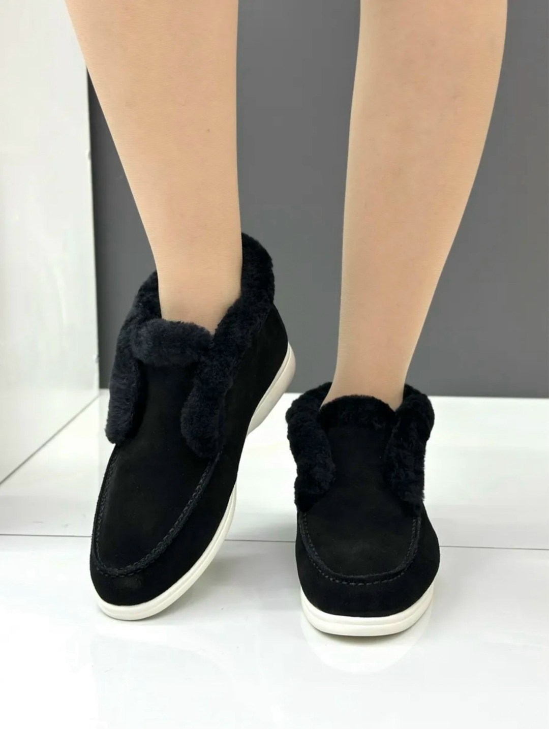 ,лоферы зимние женские,женские ботинки,зимние замшевые лоферы,лоферы женские