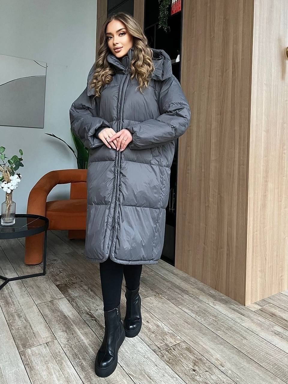 пуховик повседневный,удлиненный пуховик,пуховик,пуховик оверсайз,удлиненная куртка